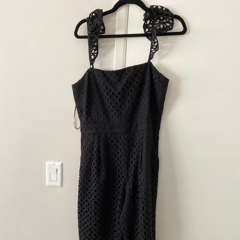 Jcrew Ruffle Jumpsuit in Embroidered Eyelet